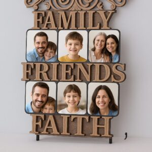 Hard Board Photoframe - Family